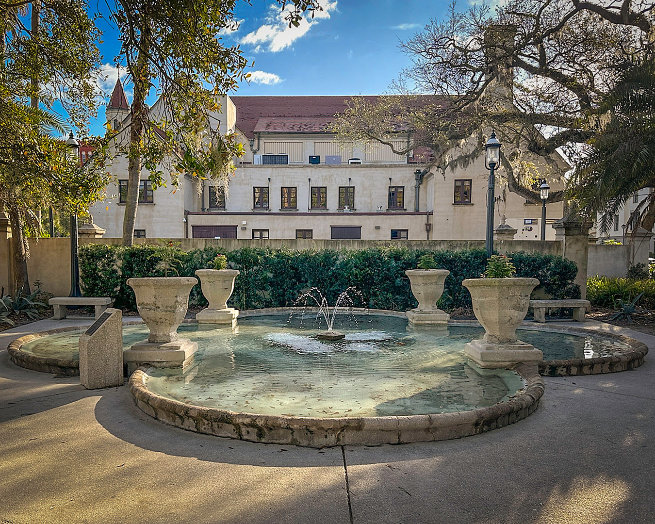 Tom Damoth morning photograph of St. Augustine Florida Fountain