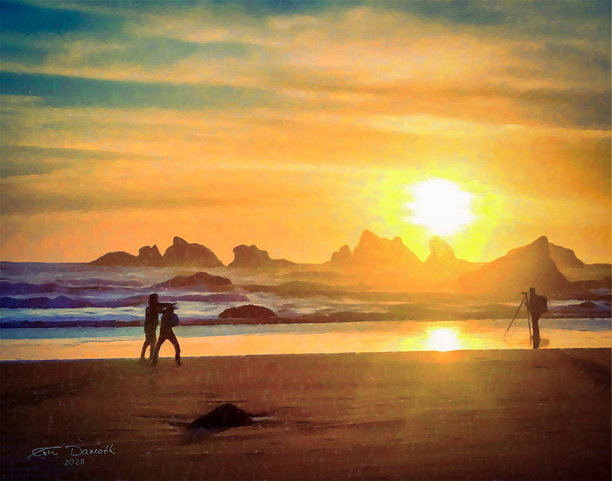 Catching the Sun, Bandon Beach, Oregon 2025